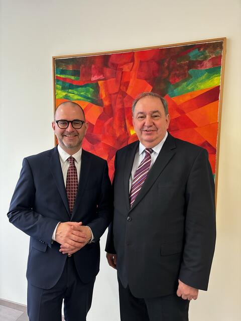 "Linzer Strompreisbremse": Prammer und Haider waren sich einig. | Foto: Stadt Linz