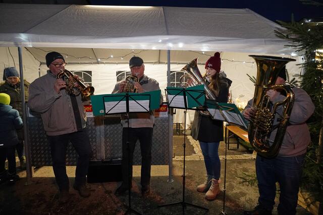 Das Bläserquartett der Pacher Musik.