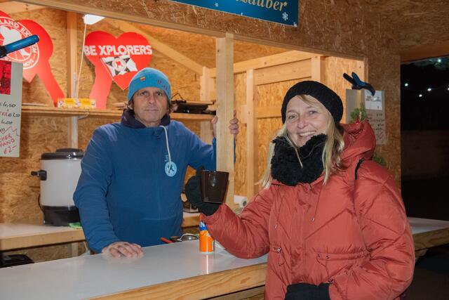 Heiße Getränke wurden bei dem eisigen Wetter gerne gesehen. | Foto: Sophia Braun
