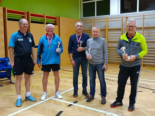 Bronze für Erwin Wandl vom ASKÖ Vöcklabruck (zweiter von rechts)