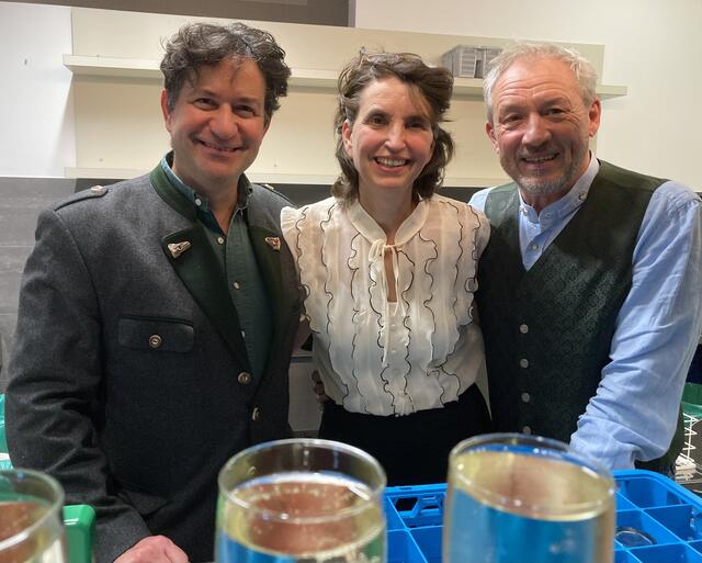 Von links nach rechts: Tino und Nina Kostner und Gerald Lackner