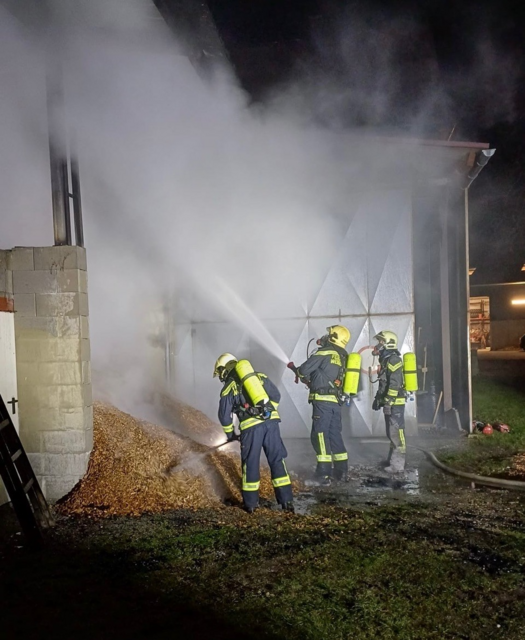Mit vereinten Kräften wurde der Brand unter Kontrolle gebracht. | Foto: Lenger