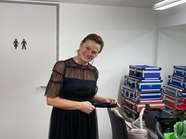 Ich durfte sie im Künstlerraum nach der Veranstaltung besuchen - Anita Wagner, ehemals Eurovision Song Contest-Teilnehmerin 1984! 