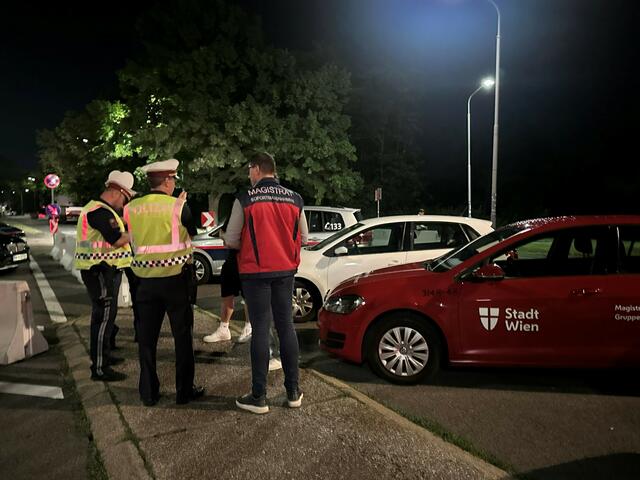 Die mobile Einsatzgruppe der Stadt Wien bei der Filmteichgasse. | Foto: mobile Einsatgruppe/Stadt Wien