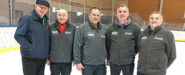 ESBV Obmann Gerhard Perl,  Josef Schrammel, Manfred Vallant, Werner Rachoinig, Johannes Schrammel (v. l.) | Foto: ESV  Mondi Frantschach 