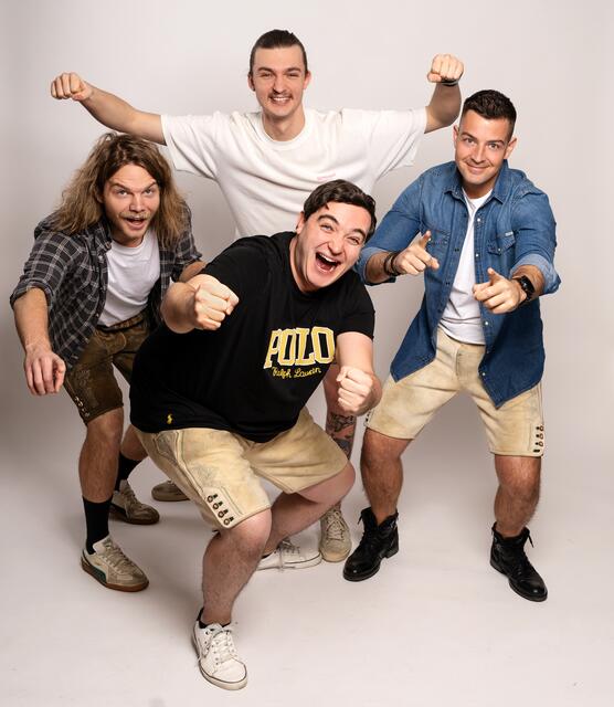 Sunnseitn neu mit Dominik Hollendohner, Uwe Huber, Tobias Kaindlbauer und Dominik Bada | Foto: Kump Photography