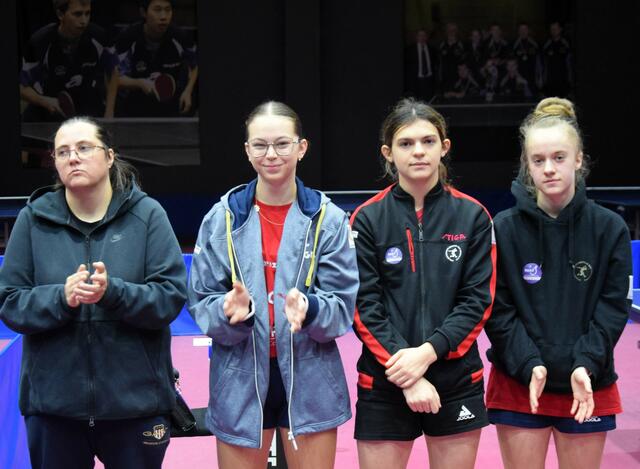 Veranstalter SKST Bratislava. mit Trainerin Lucia Trenďa Colovickova (links). | Foto: Schwaighofer