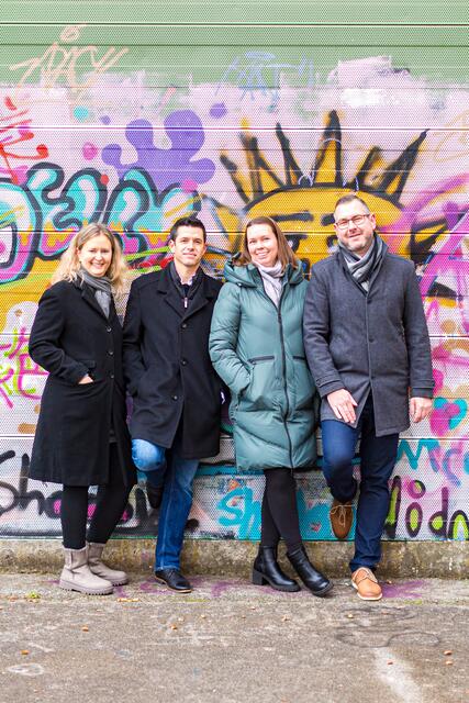 Nicole Braith, Andreas Bruckmüller, Nadine Marx und Markus Rathkolb. | Foto: NEOS