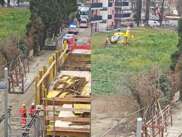 Kurz vor 14 Uhr wurde ein Bauarbeiter durch einen Sturz aus einigen Metern Tiefe tödlich verletzt. | Foto: zVg