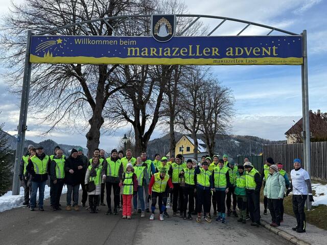 Eine große Abordnung aus Köflach war schon beim Start in Mariazell dabei. | Foto: Gert