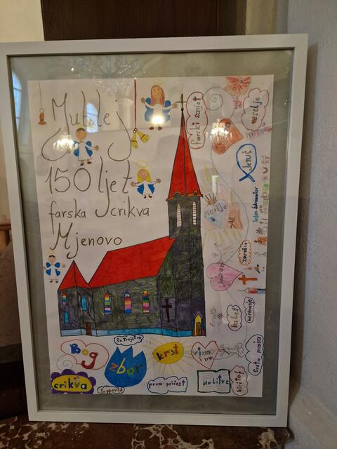 Die Volkschulkinder zeichneten die Pfarrkirche. | Foto: Joanna Horvath