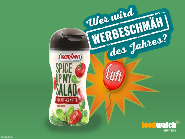 "Eine Gewürzmischung, die zu gut aussieht, um wahr zu sein – die Dose ist nicht einmal zur Hälfte gefüllt", kritisiert die NGO. | Foto: foodwatch Österreich