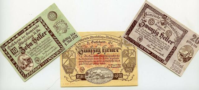 Notgeld Ottenschlag | Foto: Stadtarchiv Zwettl