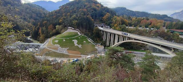 Anfang Dezember wurde der nördlichste Teil des Bauloses „Sillschlucht“ erfolgreich fertiggestellt. | Foto: BBT SE / Hetfleisch