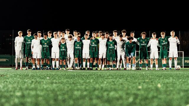 Die beiden U15-Nachwuchsmannschaften lieferten sich ein tolles Duell in Wien. | Foto: Fußball-HAK Liezen