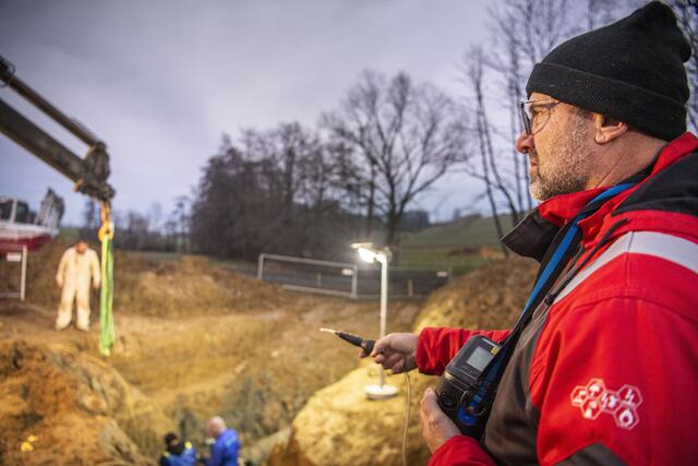 Die Arbeiten für die Ersatzversorgung laufen auf Hochtouren. | Foto: Netz NÖ / Matejeschek