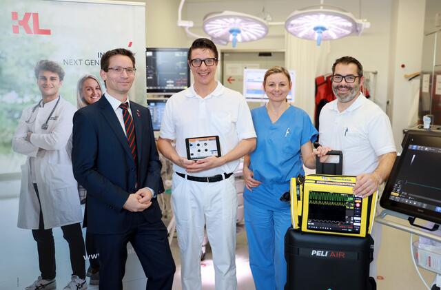 v.l.n.r. Assoc. Prof. Dr. Manfred Wieser, MSc MME, Assoc. Prof. PD Dr. Andreas Duma, MSc MBA, FESAIC, OÄ Dr. Margareta Fritz, Dir. Dr. Herbert Huscsava. | Foto: UK Tulln
