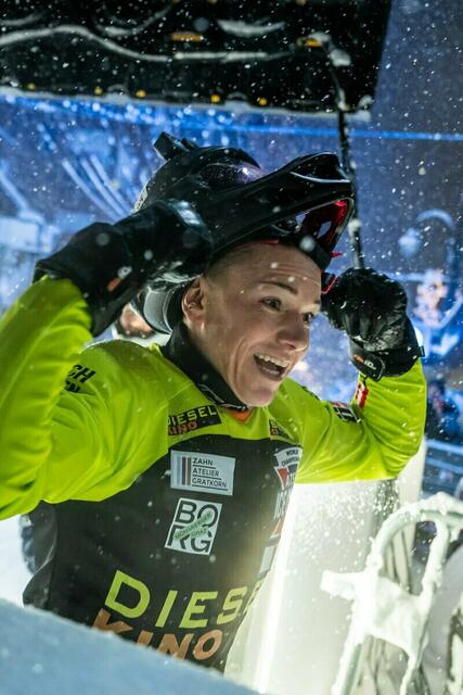 Veronika Windisch krönte sich erneut zur Ice-Cross Weltmeisterin.  | Foto: Jörg Mitter