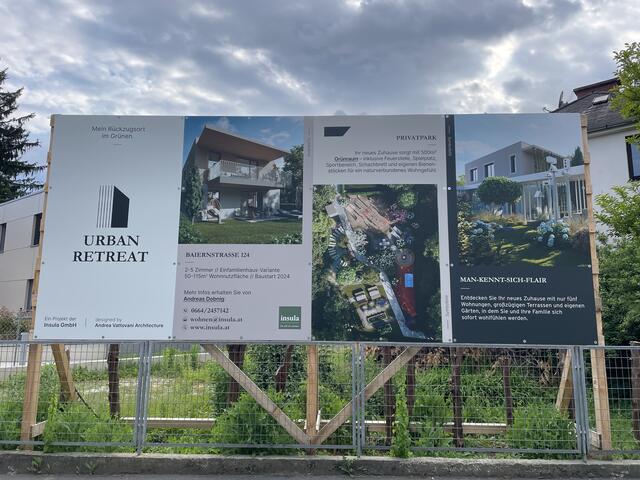 Wo die Stadt auf Ruhe trifft: Diese Kombination soll wohl der Name "Urban Retreat", aktuell in Eggenberg im Entstehen, versprechen. | Foto: MeinBezirk