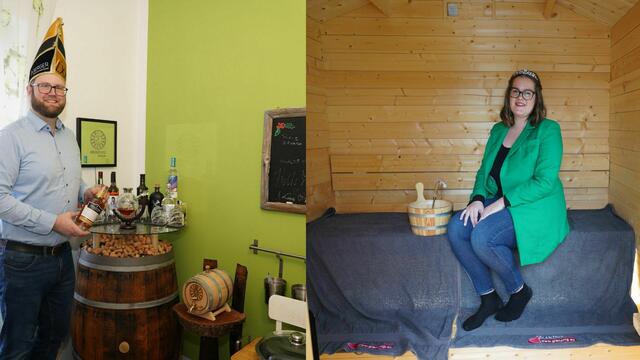 Marc Germeshausen und Nicole Glanznig in ihrem jeweiligen Zuhause.  | Foto: MeinBezirk.at