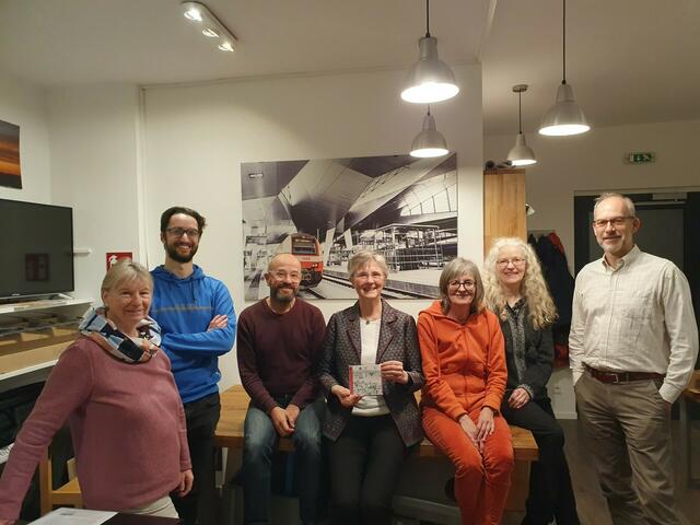 Gertraud Flach, GR Simon Husz, SR Heinz Bogner, GR Bettina Bergauer, Eva Böhm, Heidi Chehadeh, Paul Schroijen. | Foto: Die Grünen