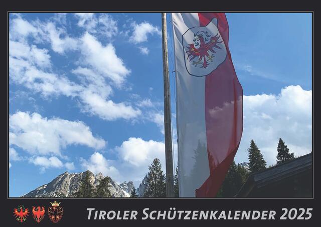 So schaut das Titelblatt des Tiroler Schützenkalenders 2025 aus. | Foto: BTSK