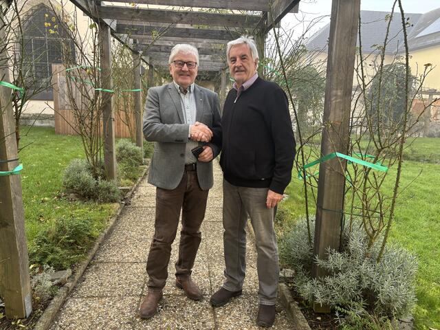 Präsident Anton Hüttmayr und Josef Nagl (v.l.) wollen da Thema Frieden näher zu den Leuten bringen. | Foto: Stiegler
