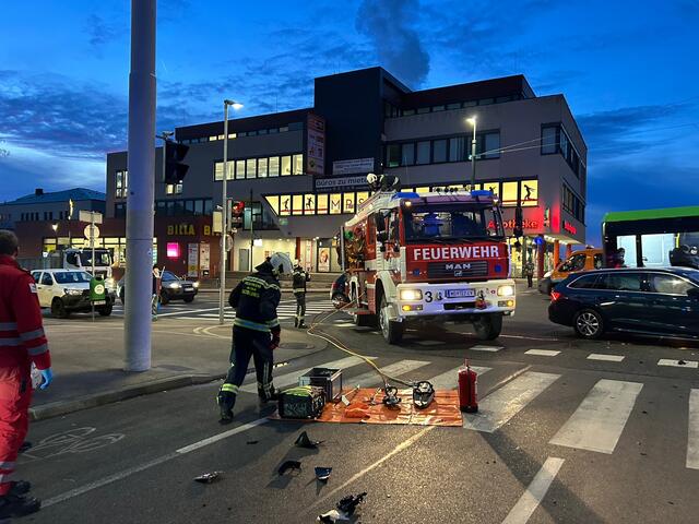 Der Unfall ereignete sich an der Kreuzung Wienerstraße/Gabrieler Straße.