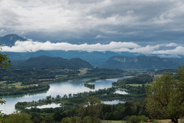 Die Drau (hier auf Höhe des Völkermarkter Stausees) gehört zu den Kärntner Flüssen mit einem hohen Renaturierungs-Potenzial. | Foto: Adobe Stock