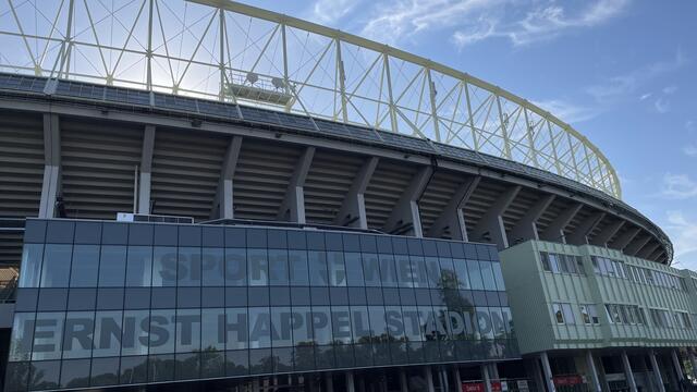 Das Happel-Stadion soll das erste Stadion Europas werden, das mehr Energie produziert, als es verbraucht. | Foto: Kathrin Klemm