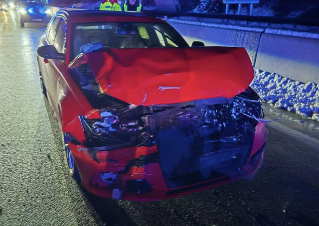 Auf der A11 kam es zu einem Auffahrunfall. | Foto: Feuerwehr St.Jakob im Rosental