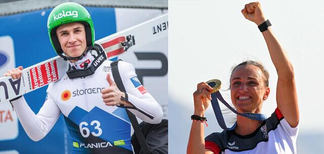Daniel Tschofenig (Kärntens Sportler des Jahres 2024) und Lara Vadlau (Kärntens Sportlerin des Jahres 2024) | Foto: GEPA/ÖOC