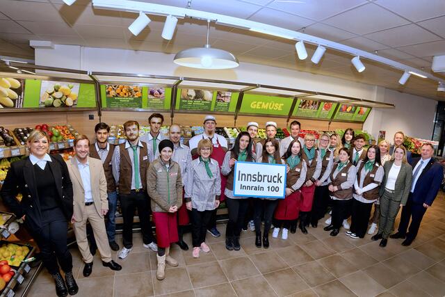 Der SPAR-Supermarkt am Innrain 100 hat wieder seine Tore geöffnet. | Foto: Spar