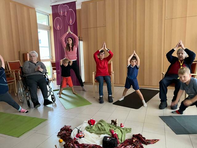 Yoga für Groß und Klein in Mauterndorf | Foto: Biosphärenpark Salzburger Lungau