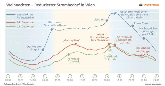 Die Tradition der erhöhten Stromspitzen an den Weihnachtsfeiertagen, bedingt durch die Zubereitung der Weihnachtsgans, ist Vergangenheit. | Foto: Wien Energie/ Matusch