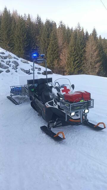 Die Verletzten wurden mit der Pistenrettung abtronsportiert (Symbolbild) | Foto: RK/Schröcker