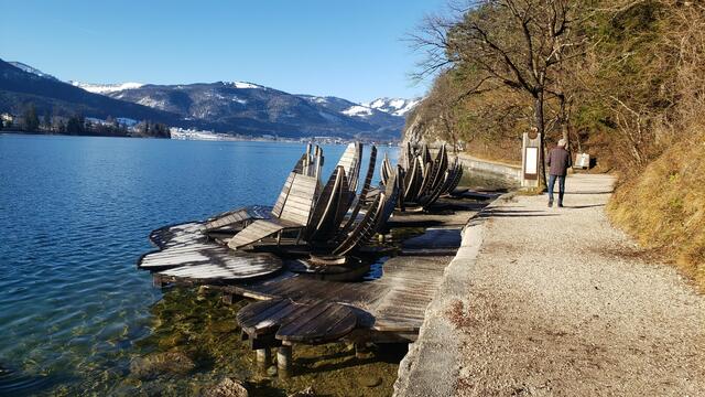 Fast menschenleer war der Weg am Vormittag.