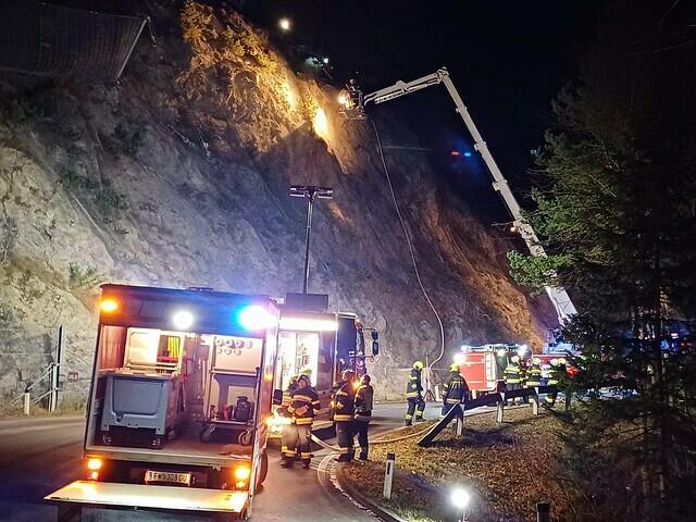 Die Hanglage macht den Einsatz alles andere als einfach. | Foto: BFVGU