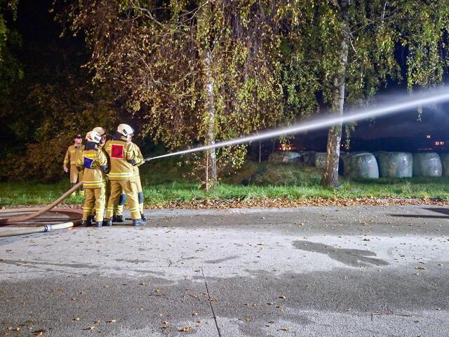 Die Einsatzkräfte des Löschzuges Niederalm wurden bereits um 06:03 zu einem Heckenbrand gerufen. Aus bislang unbekannter Ursache stand im Ortsteil Neu-Anif eine Thujen-Hecke in einer Ausdehnung von etwa fünf Metern in Flammen.  | Foto: Freiwillige Feuerwehr Anif