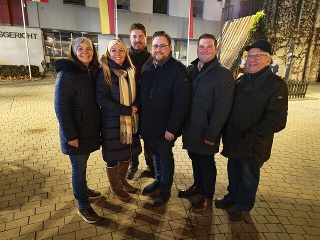 LAbg. Melanie Eckhardt,  LAbg. Julia Wagentristl, Andreas Freiler, Stadtrat Thomas Haffer, Bgm. von Pöttelsdorf Christian Kurz und Alt-Bgm. von Mattersburg Josef Resch 