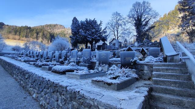auch die Gräber bekommen noch eine zusätzliche Zierde der Natur... | Foto: I.Wozonig