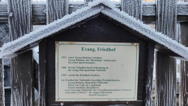 Georg Hubmer hat den Ort und den Friedhof gegründet... | Foto: I.Wozonig