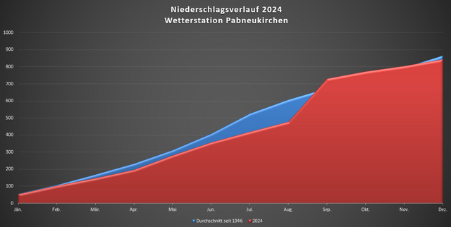 Niederschlagsverlauf 2024