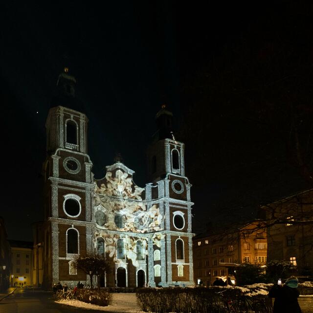 3D-Lichtprojektionen und Rauhnächte-Stationen im Waltherpark, u.a. mit einem Theaterstück von Lisa Hörtnagl, werden bis 6. Jänner gezeigt. | Foto: Stadtmarekting