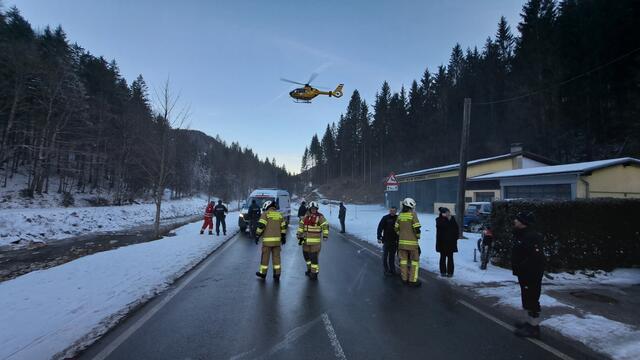 Schwerer Motorradunfall in Krispl-Gaissau. | Foto: FF Krispl