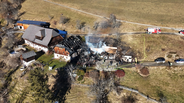 So sieht es am Tag nach dem Brand aus. | Foto: FF St. Georgen