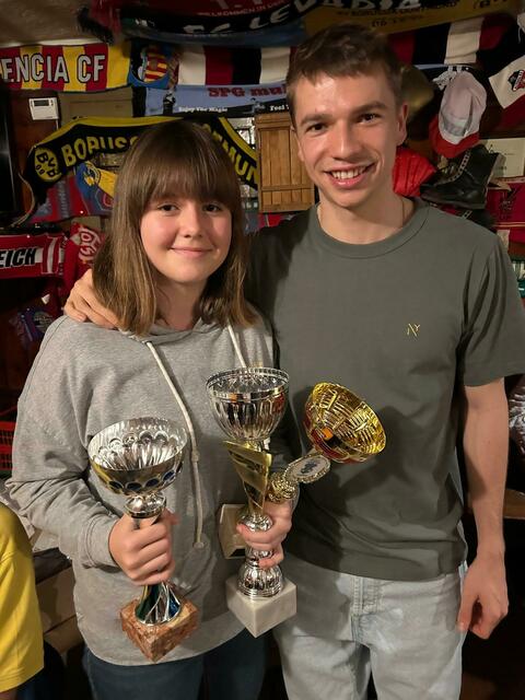 Leonie Loidl und Jonas Promberger gewannen den Doppelbewerb. | Foto: SPG muki Ebensee