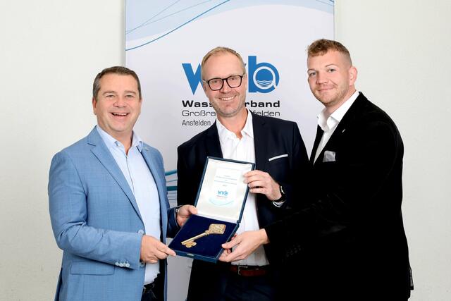 Christian Partoll mit Gregor Fritsch und Thomas Altof. | Foto: Bettina Amon