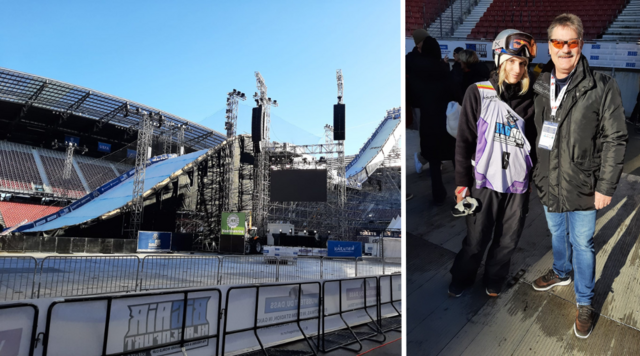 Anna Gasser im Interview mit Peter Tiefling von MeinBezirk | Foto: Tiefling