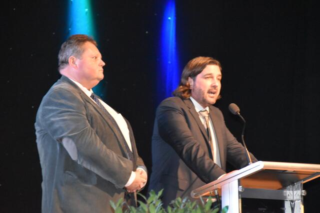 Die beiden ÖVP-Bezirksparteiobmänner Bernd Strobl und Hans Unger gehen als Spitzenkanidaten in Güssing und Oberwart ins Rennen. | Foto: Michael Strini